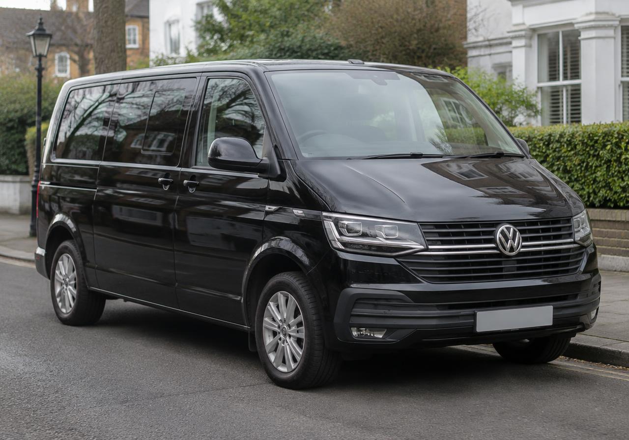 Black Volkswagen Transporter